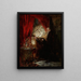 Au lit de mort - Maurycy Gottlieb — framed artwork on a wall