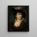 Portrait of the artist's sister Anna - Maurycy Gottlieb — framed artwork on a wall