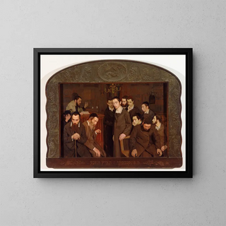 He cast a glance and went mad - Maurycy Minkowski — framed artwork on a wall