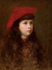 Portrait of a Girl with a Red Beret - Maurycy Trębacz — artwork view