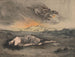 a reclining woman and flying rider with a torch - Max Alexander Alandt — artwork view