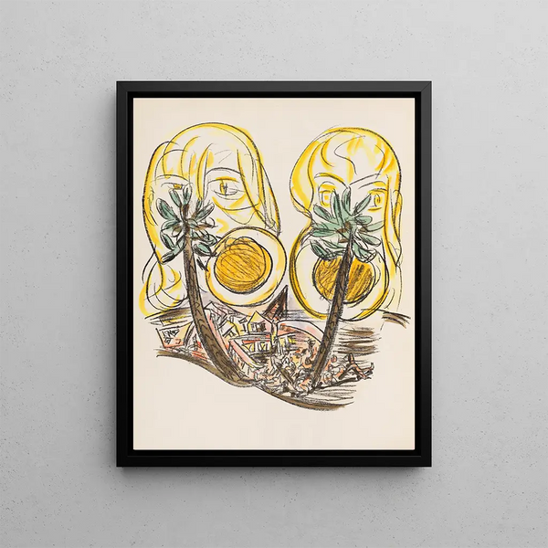 Apocalypse - Max Beckmann — framed artwork on a wall