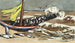 Marine brown painting with seagulls - Max Beckmann — artwork view