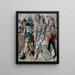 The Christ and the Sinner - Max Beckmann — framed artwork on a wall