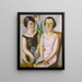 Double portrait painting - Max Beckmann — framed artwork on a wall