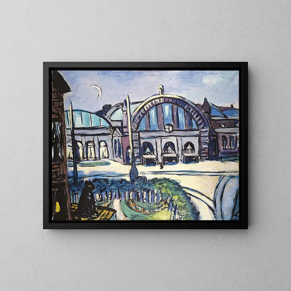 Frankfurt Main Station - Max Beckmann — framed artwork on a wall