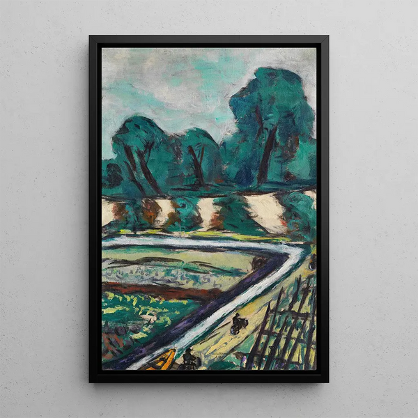 Piste cyclable hollandaise - Max Beckmann — framed artwork on a wall