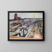Ice on the River - Max Beckmann — framed artwork on a wall