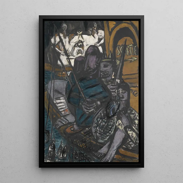 Children of Twilight Orcus - Max Beckmann — framed artwork on a wall