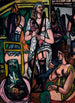 Large painting of women, fishermen - Max Beckmann — artwork view