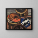 Majong et chiens froids - Max Beckmann — framed artwork on a wall