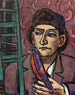 Man with Bird - Max Beckmann — artwork view