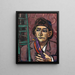 Man with Bird - Max Beckmann — framed artwork on a wall