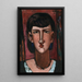 Portrait of Edie Rickey - Max Beckmann — framed artwork on a wall