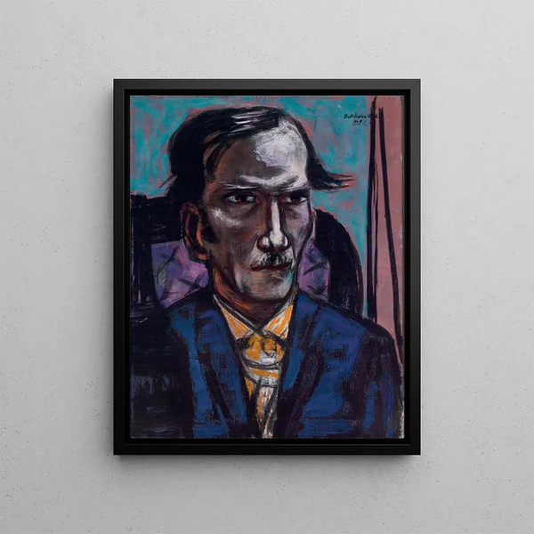 Portrait Painting of Fred Conway - Max Beckmann — framed artwork on a wall