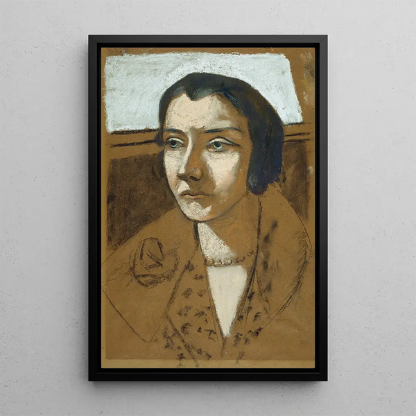 Portrait of Marie Swarzenski - Max Beckmann — framed artwork on a wall
