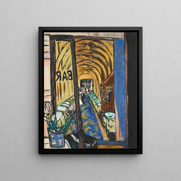A bar in Paris - Max Beckmann — framed artwork on a wall