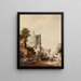 La Rue Clovis et le mur de Philippe Auguste - Max Berthelin — framed artwork on a wall