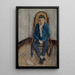 Portrait painting of the artist Walter Kurt Wiemken - Max Birrer — framed artwork on a wall