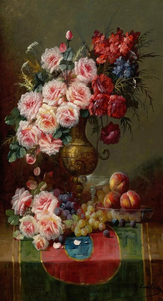 Max Carlier - Still Life with Flowers.webp