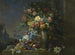 Nature morte avec des fleurs et des fruits - Max Carlier — artwork view
