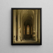 Interior of the Gothic church - Max Emanuel Ainmiller — framed artwork on a wall