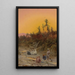 Evening in Biskra - Max Friedrich Rabes — framed artwork on a wall