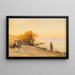 Gens puisant de l'eau en Haute-Égypte - Max Friedrich Rabes — framed artwork on a wall