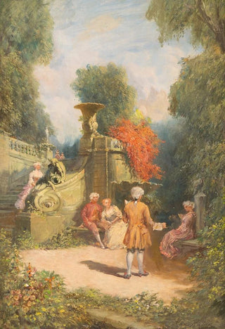 Max Friedrich Rabes - High society in a pleasure garden.webp