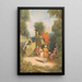 Haute société dans un jardin de plaisance - Max Friedrich Rabes — framed artwork on a wall