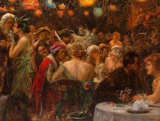 The masked ball - Max Friedrich Rabes — artwork view