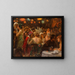 The masked ball - Max Friedrich Rabes — framed artwork on a wall