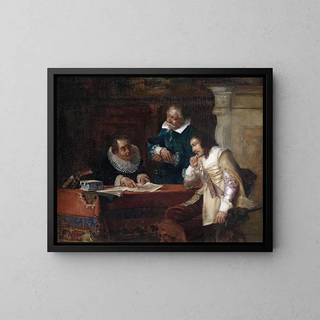 Lords of the Rats in a Historic Interior - Max Gaisser — framed artwork on a wall