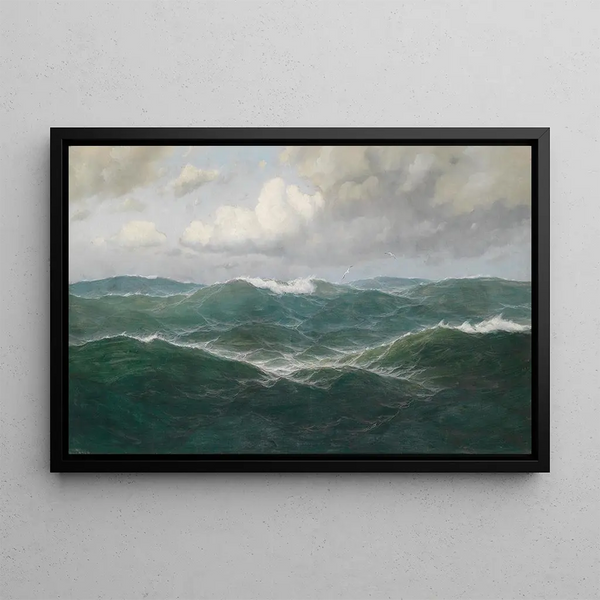 Sea Rough - Max Jensen — framed artwork on a wall