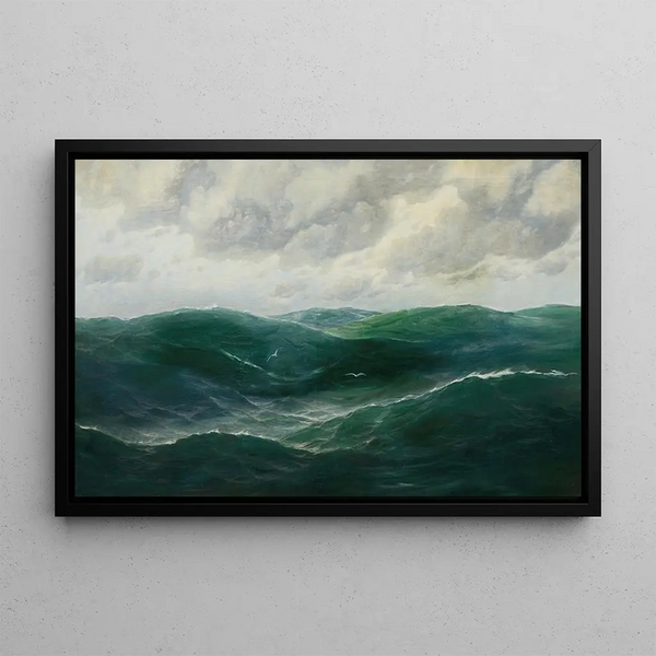 Rough Seas - Max Jensen — framed artwork on a wall