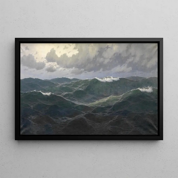 Large Marine Painting - Max Jensen — framed artwork on a wall