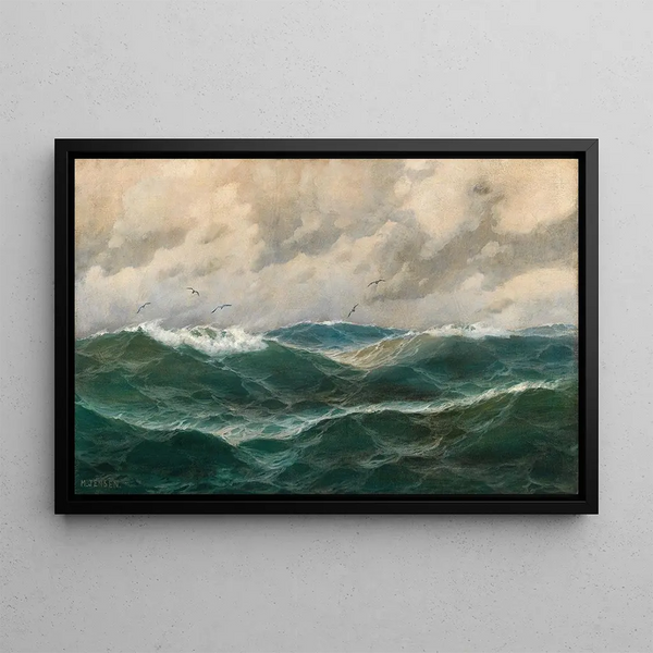 Maritime Painting - Max Jensen — framed artwork on a wall