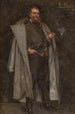 Portrait of a gentleman in a fur-lined coat - Max Johann Bernhard Koner — artwork view