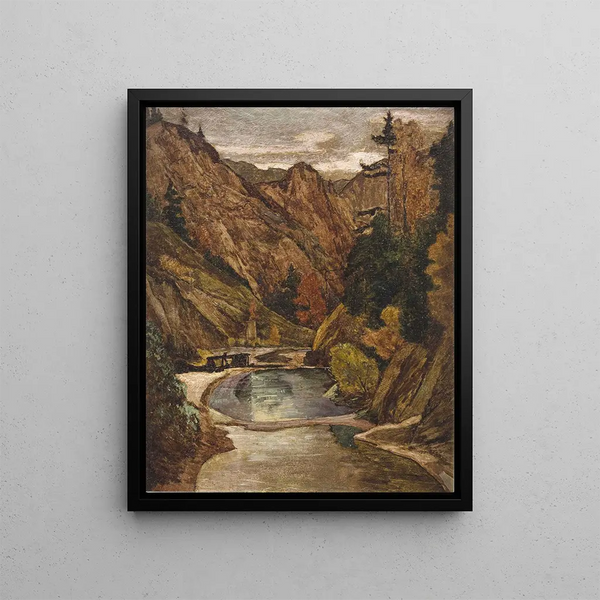 Le Lassinggraben - Max Kahrer — framed artwork on a wall