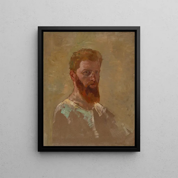 Self-portrait Painting - Max Klinger — framed artwork on a wall