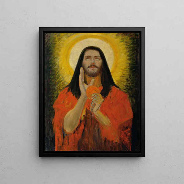 Christ Painting - Max Kurzweil — framed artwork on a wall