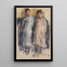 Two Little Girls - Max Liebermann — framed artwork on a wall