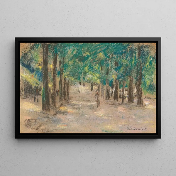 Allée probablement à Haarlem - Max Liebermann — framed artwork on a wall