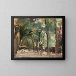 Avenue I - Max Liebermann — framed artwork on a wall