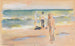 Bathing on the Beach - Max Liebermann — artwork view