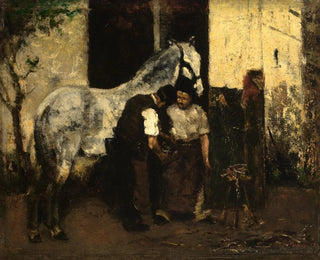 Chez le maréchal-ferrant - Max Liebermann — artwork view