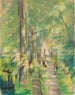 Allée de bouleaux dans le jardin de Wannsee - Max Liebermann — artwork view