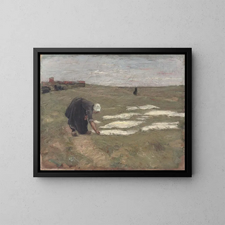 Blanchissement sur les dunes près de Katwijk - Max Liebermann — framed artwork on a wall