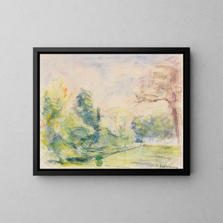 View in My Garden - Max Liebermann — framed artwork on a wall