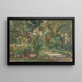 Flowering Plants in the Utility Garden Facing Northwest - Max Liebermann — framed artwork on a wall